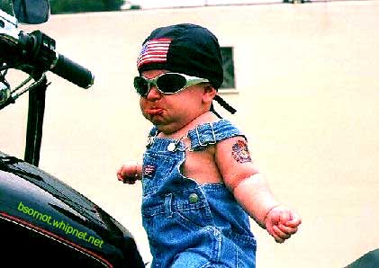 juvenile biker, hells angels, baby biker