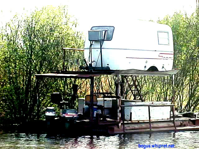 redneck houseboat, redneck travel, redneck cruise ship