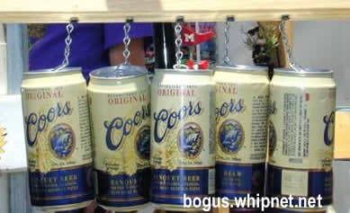 Coors Wind Chime, redneck wind chimes, beer can wind chimes