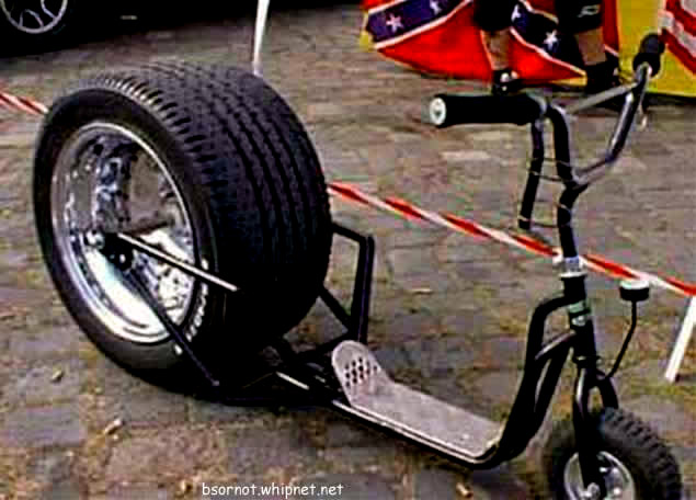 redneck trike, redneck scooter,
