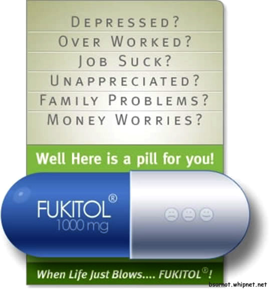 Depressed, overworked, over stressed, fukitol