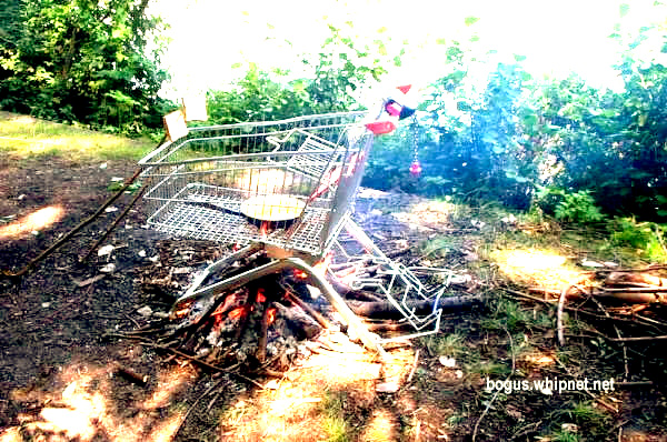 Redneck bbq grill, redneck campfire