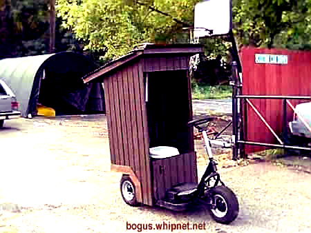 Redneck portalet, porta potty, portable toilet