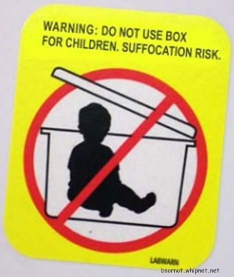 obvious rules, child safety, priceless warning, redneck warning