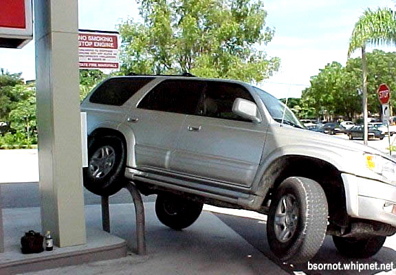 women drivers, gas station accident