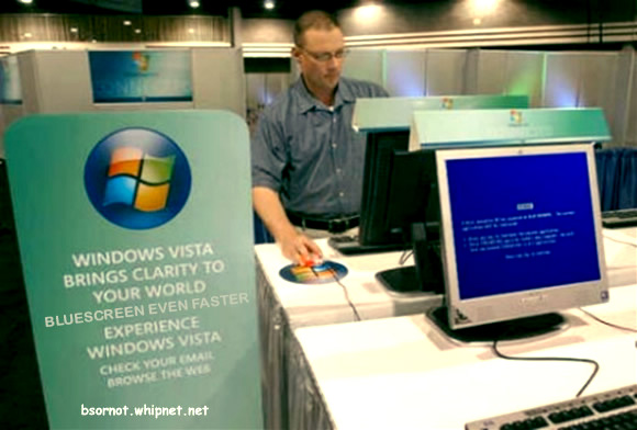 Vista Blue Screen, Windows Vista BSOD, blue screen more