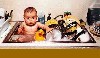sink, dishes, baby bath