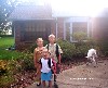 family photo, heat, children, yard