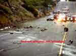 ferrari crash scene, priceless crash