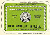 american express, amx, blue, credit card, crazy labels, american distress, redneck credit card