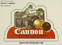 cannon, canon, photo, photography, redneck camera, crazy labels, redneck camera