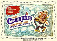 campfire, marshmellows, mushmallows, marshmallows, cream puff, crazy labels, redneck crampfire mushmallows