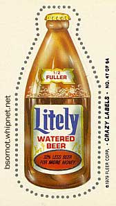 lite beer, litely watered beer, redneck beer, crazy labels