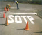 street markings, sotp, stop