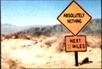 nothing ahead, worthless sign, worthless direction