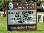 methodist church sign