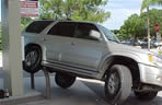 back it up, parking, gas pump