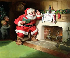 Santa and Coca-Cola