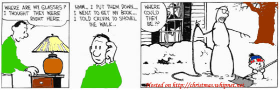 calvin and hobbs, glasses