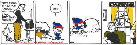 calvin and hobbs, enough TV
