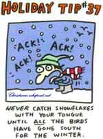 snowflakes, eat snow flakes, don't eat snow flakes, catch snowflakes