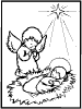 Angel and baby Jesus