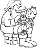 Santa and girl