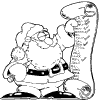 Santa and  Christmas list