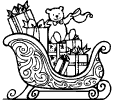 sleigh loaded with Christmas Gifts