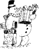 Frsoty the Snowman and Christmas Gifts