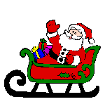 santa sleigh screensavers