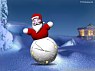 frosty christmas clock