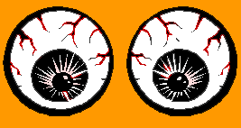 eyeballs, bloody eyes