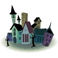 evil village, haunted village, clipart