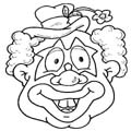 coloring pages, clown