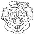 coloring pages, clown