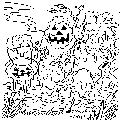 coloring pages, slimey pumpkin