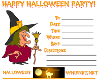 halloween party invitation, witch, warcraft,  magical invitation