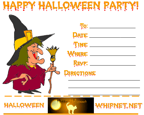 halloween party invitation, witch, warcraft,  magical invitation, witchy poo