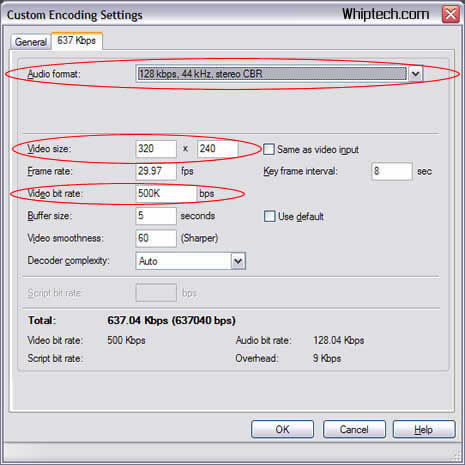 Zune Video Conversion Encoding