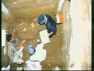 Images of the original excavation of the Hobbit