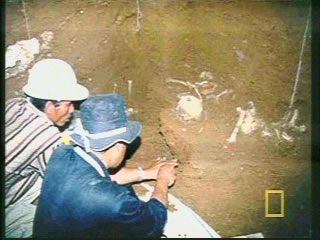 Images of the original excavation of the Hobbit
