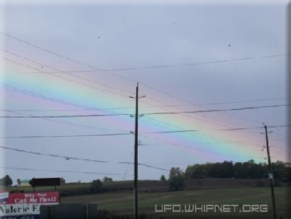UFO's Photographed Over the Rainbow