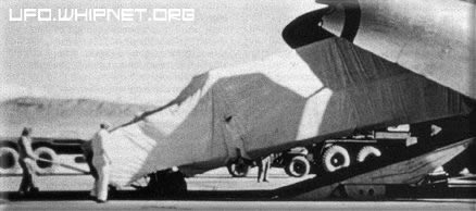 The first U-2 prototype arrives at Groom Lake, 25 July 1955 (photo courtesy of CIA).
