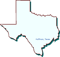 Huffman, Texas State of Texas Map